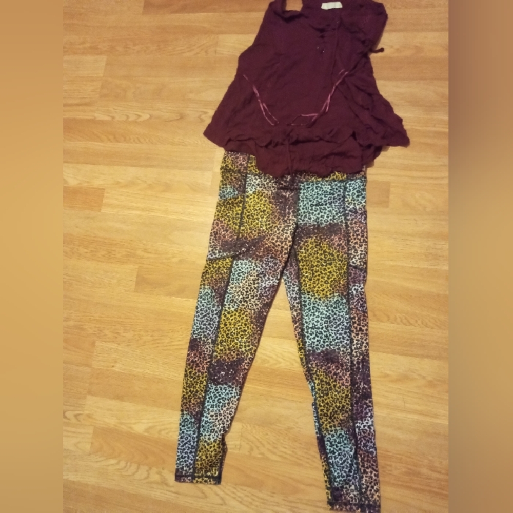 Young ladies groovy matching funky going-out outfit!
